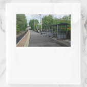 Colne Railway Station, Lancashire Rechthoekige Sticker (Tas)