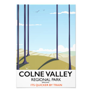 Colne Valley Regional Park Engeland spoorposter Foto Afdruk