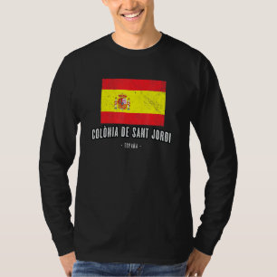 Colnia De Sant Jordi Spanje de vlag van Bandera Ro T-shirt