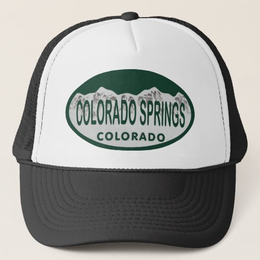 Colo Spgs licentievalovaal Trucker Pet (Voorkant)