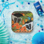 Colobus Friends Papieren Bordje (Feest)