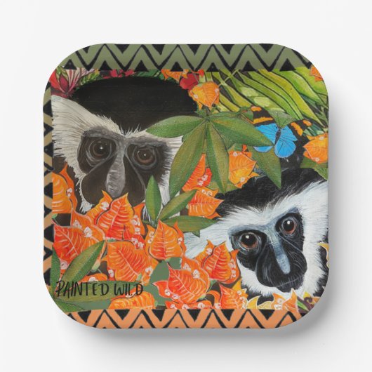 Colobus Friends Papieren Bordje (Voorkant)