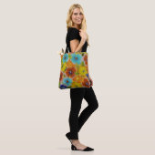Coloful Flowers Tote Bag (Op model)