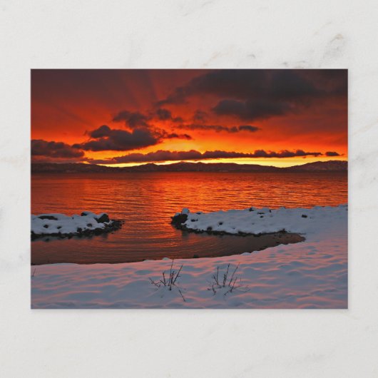 Coloful Lake Tahoe Sunrise... Briefkaart (Voorkant)