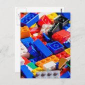 Coloful Speelgoed Brick Pile Briefkaart (Voorkant / Achterkant)