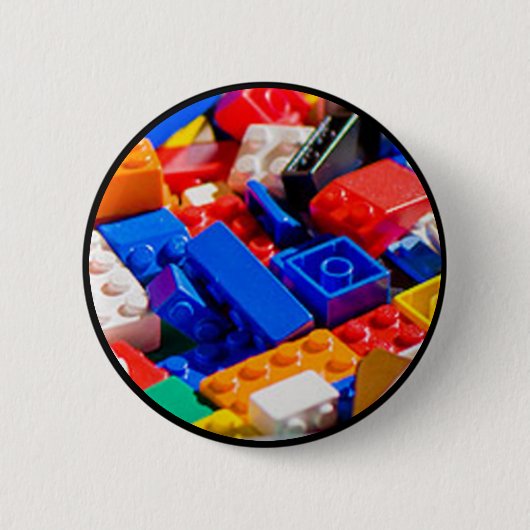 Coloful Speelgoed Brick Pile Ronde Button 5,7 Cm (Voorkant)