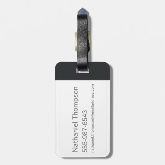 Coloful "Tantrum" TAZ™ Bagagelabel (Achterkant verticaal)