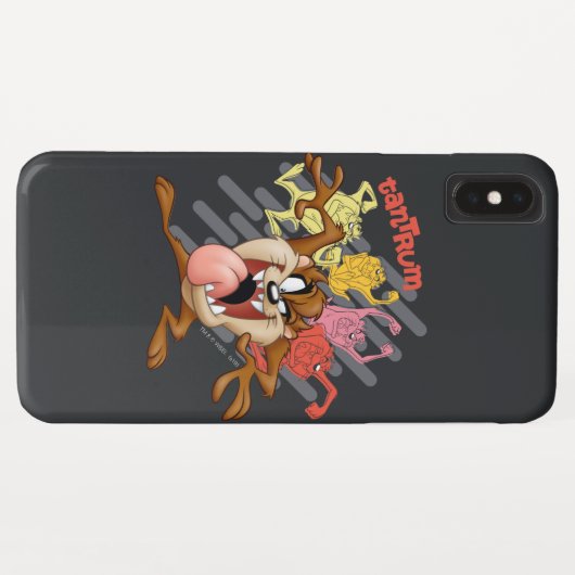Coloful "Tantrum" TAZ™ Case-Mate iPhone Case (Achterkant (horizontaal))