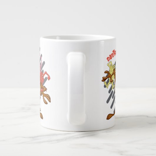 Coloful "Tantrum" TAZ™ Grote Koffiekop (Achterkant)