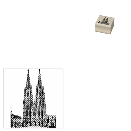 Cologne cathedral 1911 – Kölner Dom Rubberstempel (Gestempeld)