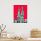 Cologne Dome Cologne Köln Kölsches Grundgesetz Poster (Keuken)