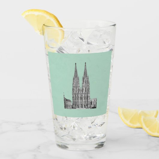 Cologne Dome Cologne Köln Kölschglas Glas (Voorkant ijs)