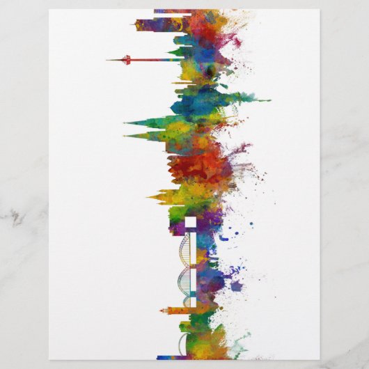 Cologne Duitsland Skyline Flyer (Voorkant)