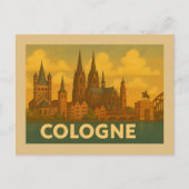 Cologne Germany City Art Briefkaart (Voorkant)
