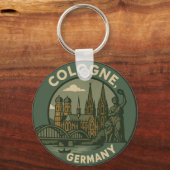 Cologne Germany City Art Sleutelhanger (Voorkant)