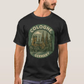 Cologne Germany City Art T-shirt (Voorkant)