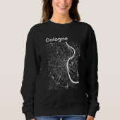 Cologne Germany Classic City Map Graphic Trui (Voorkant)