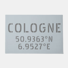 Cologne Latitude Longitude-coördinaten Deurmat