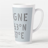 Cologne Latitude Longitude-coördinaten Latte Mok (Rechts)