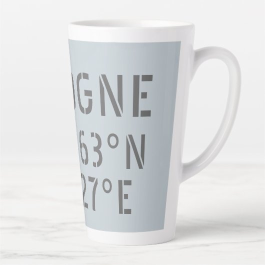 Cologne Latitude Longitude-coördinaten Latte Mok (Rechts)