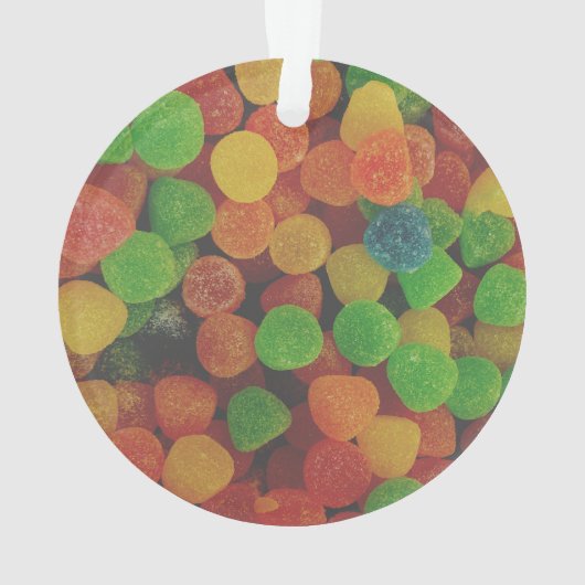 Cololrful Gumdrops Personalised Ornament (achterkant)
