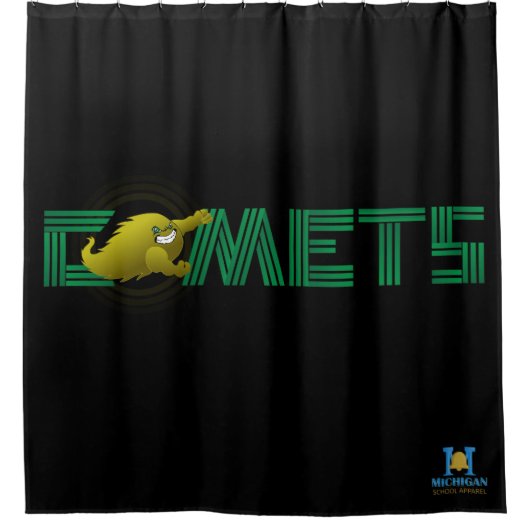 Coloma Kometen #3 Douchegordijn (Voorkant)