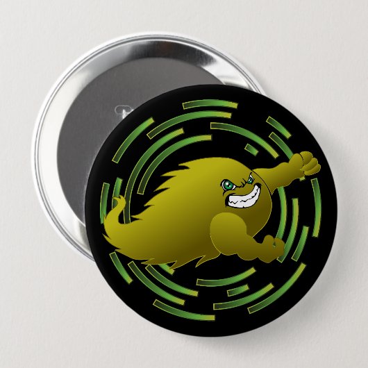 Coloma Kometen #4 Ronde Button 4,0 Cm (Voorkant /achterkant)