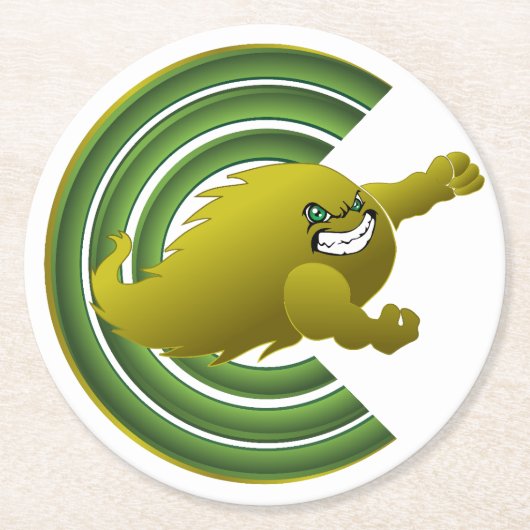 Coloma komt uit #2 ronde kartonnen onderzetter (Voorkant)