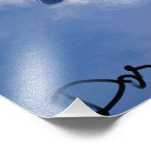 Colombe bleue foto afdruk (Hoek)