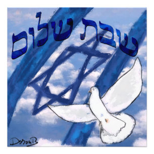 Colombe bleue foto afdruk