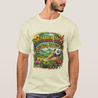 Colombia 2026 Voetbal Ritme Voetbal T-Shirt