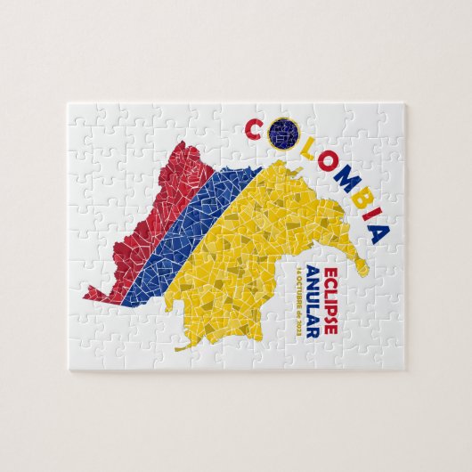 Colombia Annular Eclipse Puzzle Legpuzzel (Horizontaal)