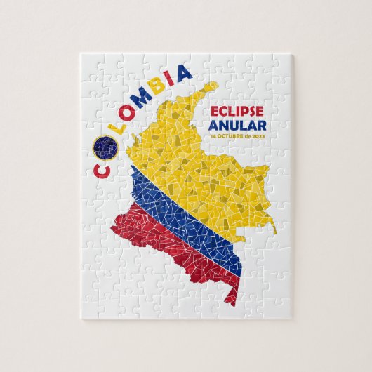 Colombia Annular Eclipse Puzzle Legpuzzel (Verticaal)