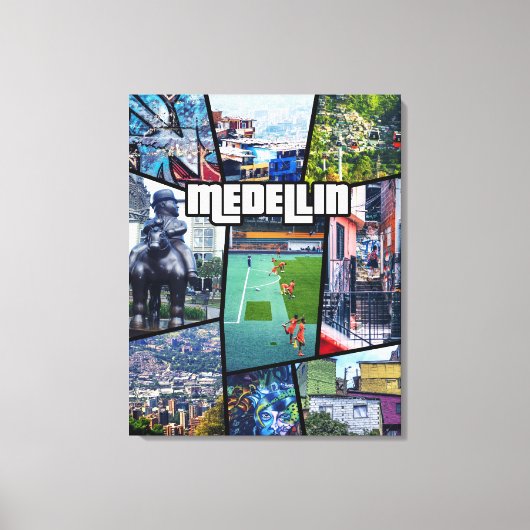 Colombia Antioquia Medellin Canvas Afdruk (Voorkant)