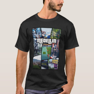 Colombia Antioquia Medellin City T-shirt Zuid-Amer