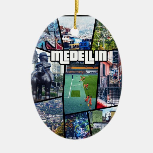 Colombia Antioquia Medellin Keramisch Ornament (Voorkant)