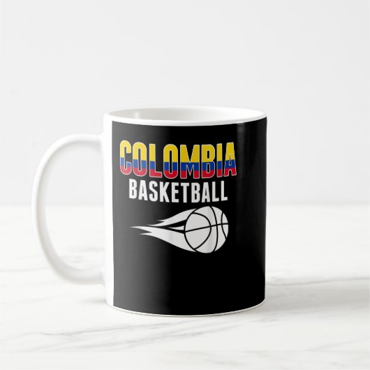 Colombia Basketball Fans Jersey Colombian Flag Spo Koffiemok (Links)
