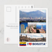 Colombia - Bogotà - I Love - Briefkaart (Voorkant / Achterkant)