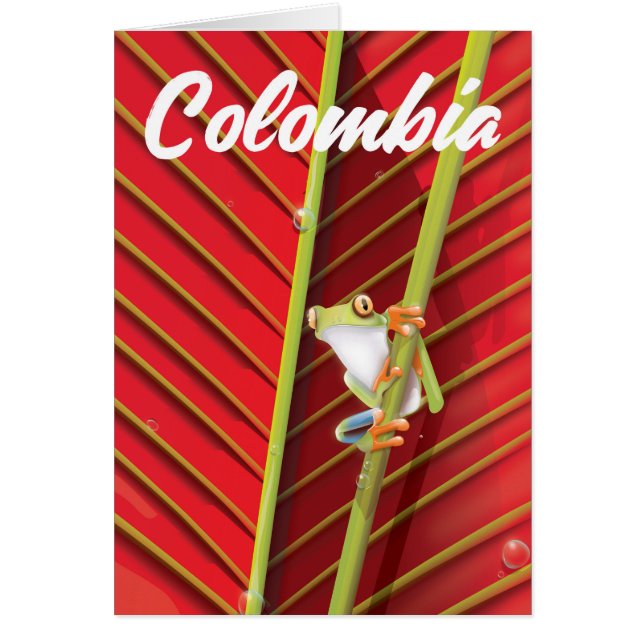 Colombia boomkikker reisposter (Voorkant)