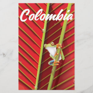 Colombia boomkikker reisposter briefpapier