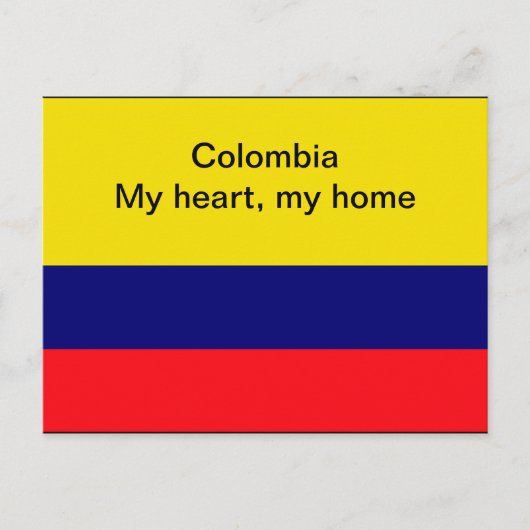 Colombia Briefkaart (Voorkant)