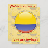 Colombia Bubble Flag Kaart (Voorkant / Achterkant)