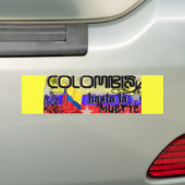 COLOMBIA BUMPERSTICKER (Op auto)