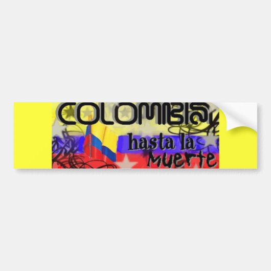 COLOMBIA BUMPERSTICKER (Voorkant)