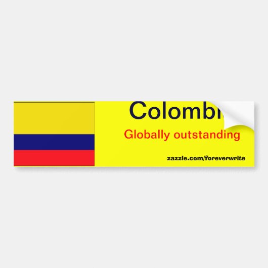 Colombia Bumpersticker (Voorkant)