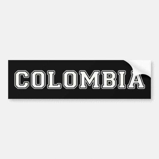 Colombia Bumpersticker (Voorkant)