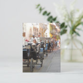 Colombia-Carriage Ride in Cartagena Briefkaart (Staand voorkant)