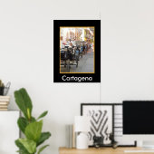 Colombia-Carriage Ride in Cartagena Poster (Thuiskantoor)