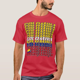 Colombia Cascade tekst 4 T-shirt