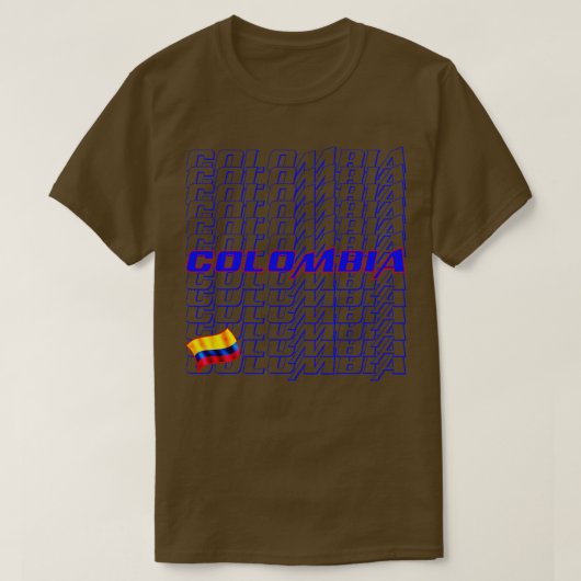 Colombia Cascade tekst T-shirt (Design voorkant)
